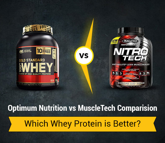 Optimum Nutrition Vs MuslceTech: Which Whey Protein Is Better?