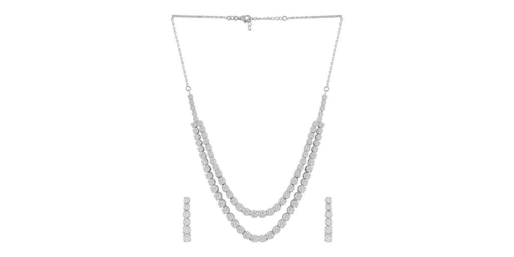 Joyalukkas 92.5 purity Silver Necklace Set