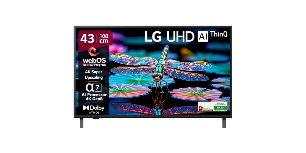 LG 43" UA82 Series Smart webOS LED TV