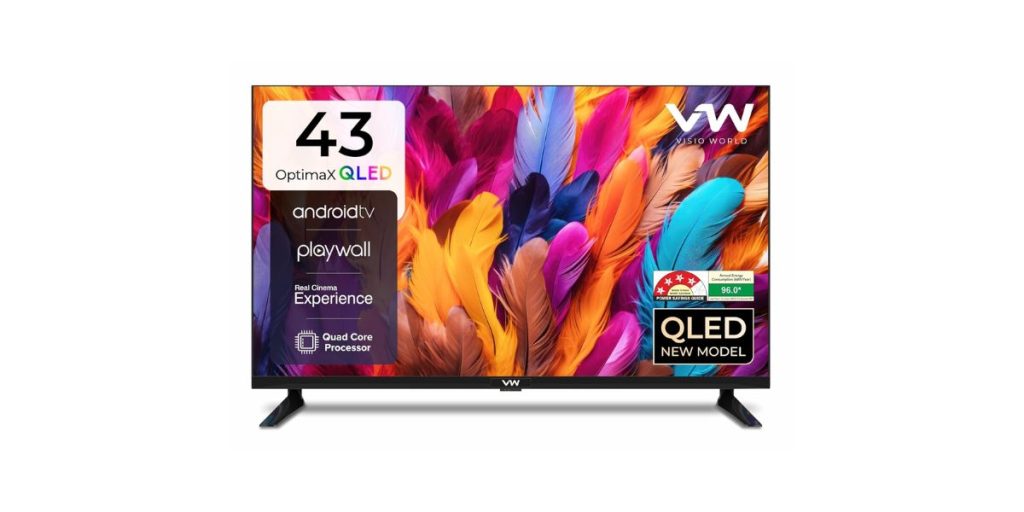 VW 43” OptimaX Series Smart QLED Android TV