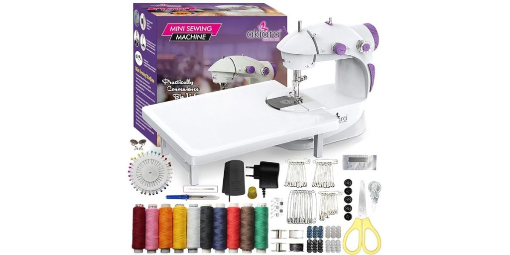 Akiara - Makes life easy Mini Sewing Machine with Table Set
