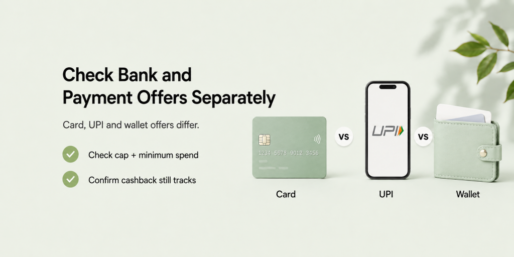 Check Bank and Payment Offers Separately