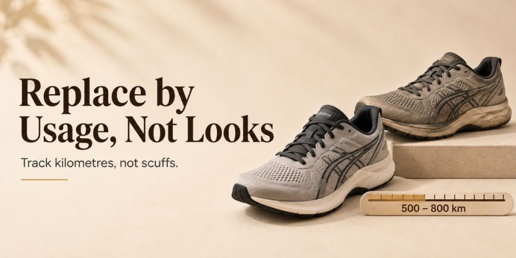 Replace Running Shoes Based on Usage, Not Appearance