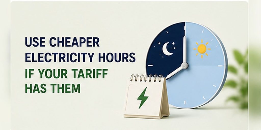 Use Cheaper Electricity Hours Only If Your Tariff Has Them