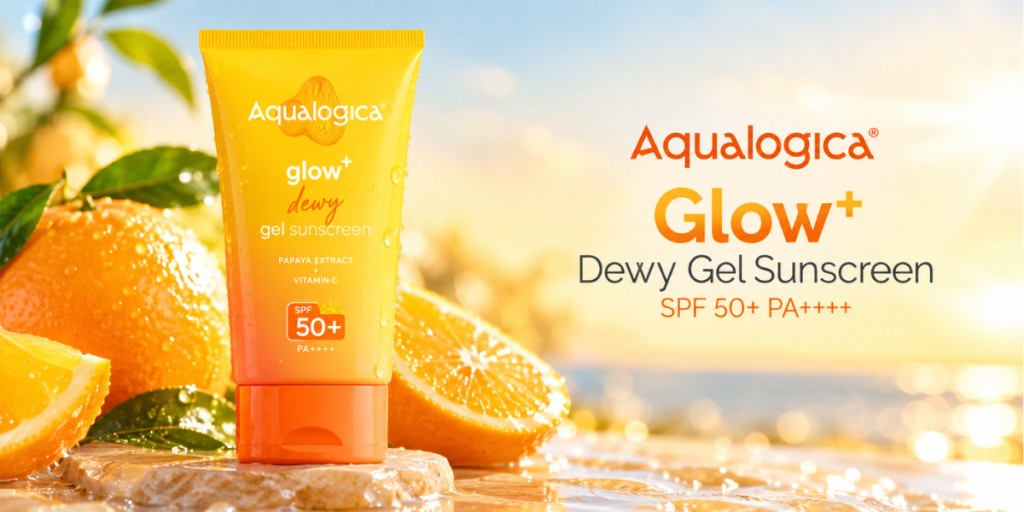 Aqualogica Glow+ Dewy Gel Sunscreen SPF 50+ PA++++