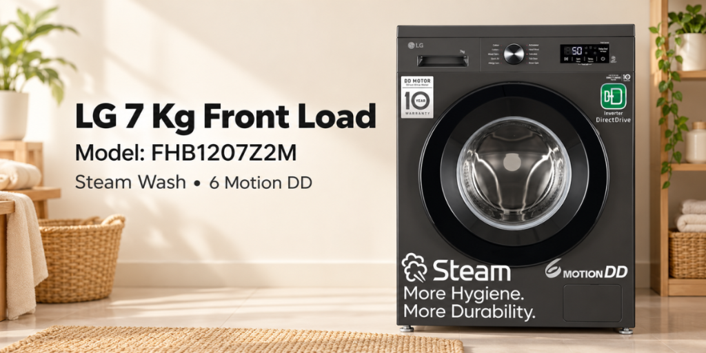 LG 7 Kg 5 Star Inverter Direct Drive Front Load (FHB1207Z2M)