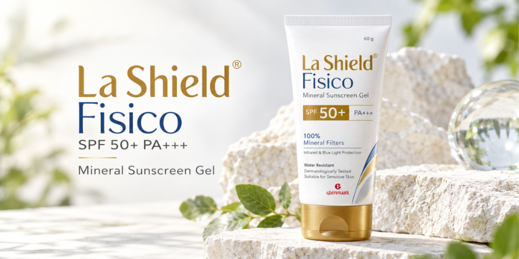 La Shield Fisico SPF 50+ PA+++ Mineral Sunscreen Gel