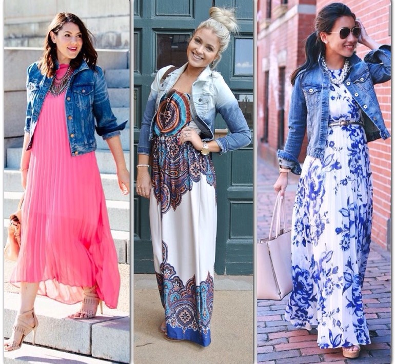 6 Unique Ways to Wear Jackets with Maxi Dresses